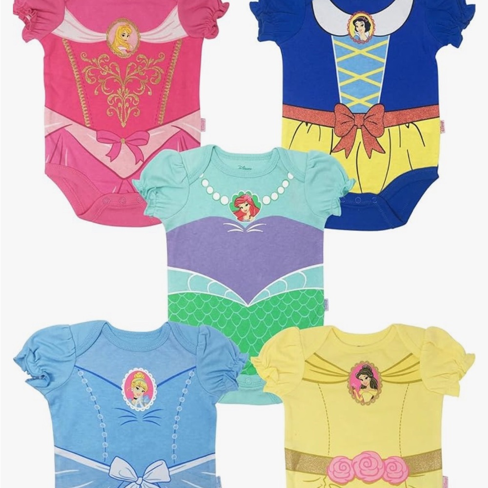 Disney Princess Baby Onesies Set